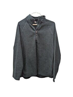 Eddie Bauer Fleece Half Zip Pullover Sweatshirt Dark Green Size Xlarge XL